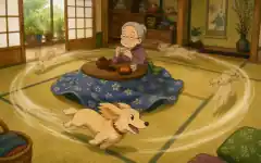 犬の爆走を無限ループにする